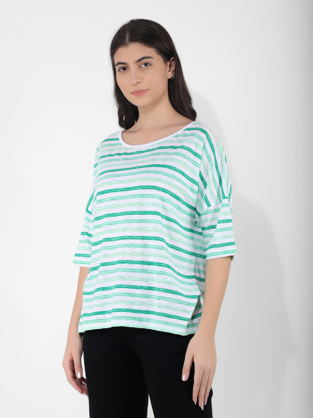Numero Uno Women Striped White Top